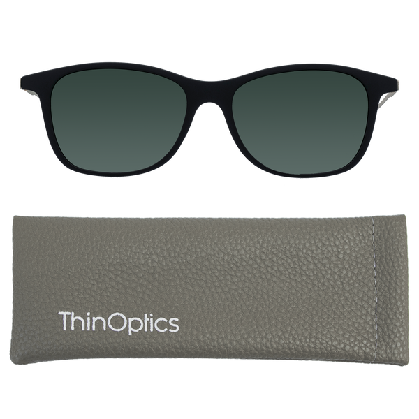 The Menlo Park Sunglasses' polarized lenses enhance your vision by eliminating glare. Comes with a soft, squeeze-to-open case that’s as durable as it is light—adding another layer of convenience to your eyewear.