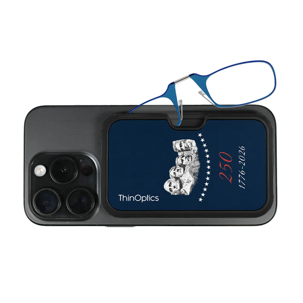 blue readers with navy Rushmore Commemorative Magsafe Case