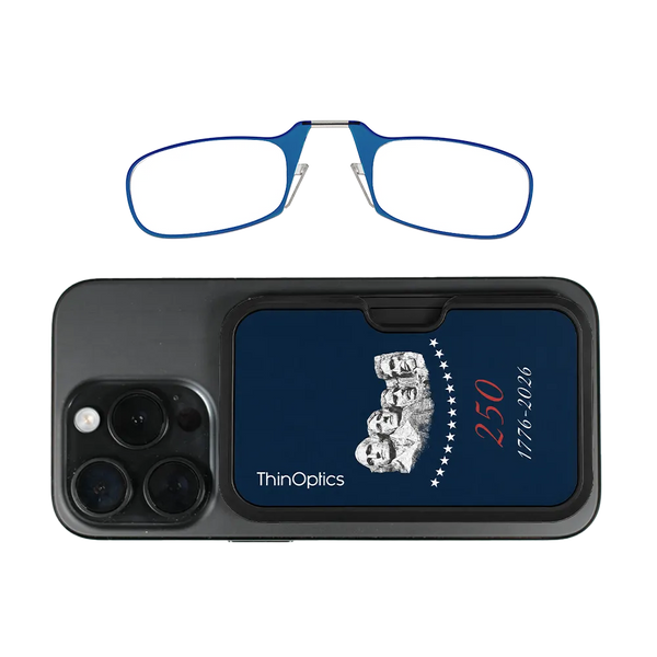 blue readers with navy Rushmore Commemorative Magsafe Case