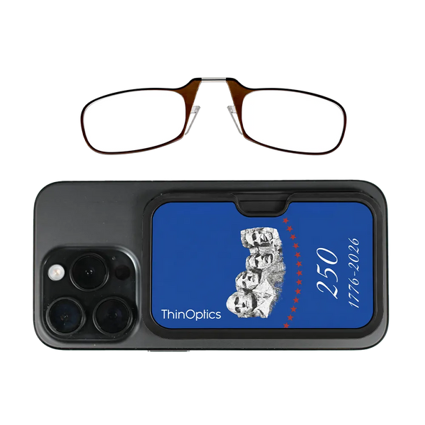 brown readers with royal Rushmore Commemorative Magsafe Case