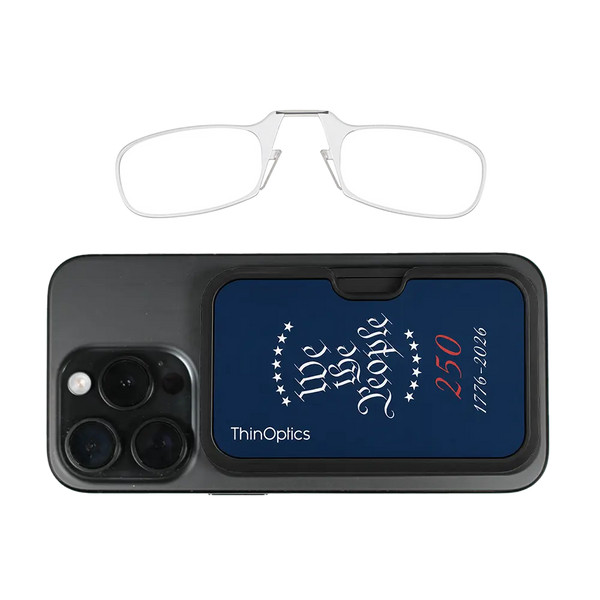 clear readers with navy Constitutional Commemorative Magsafe Pod