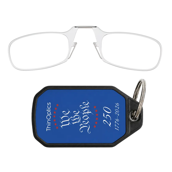 clear readers with royal blue Constitutional Commemorative Magsafe Case