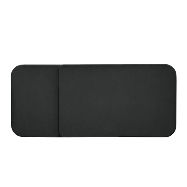 Back view of black ThinOptics case with 'ThinOptics' branding on a white background
