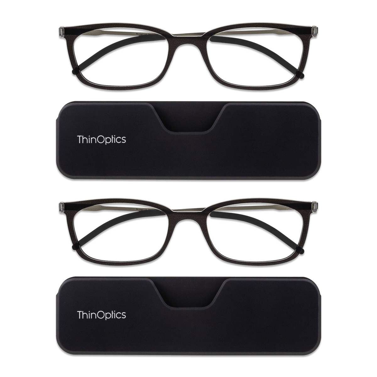 ThinOptics | 2-Pack Connect + Connect Case | Readers & Reading Glasses
