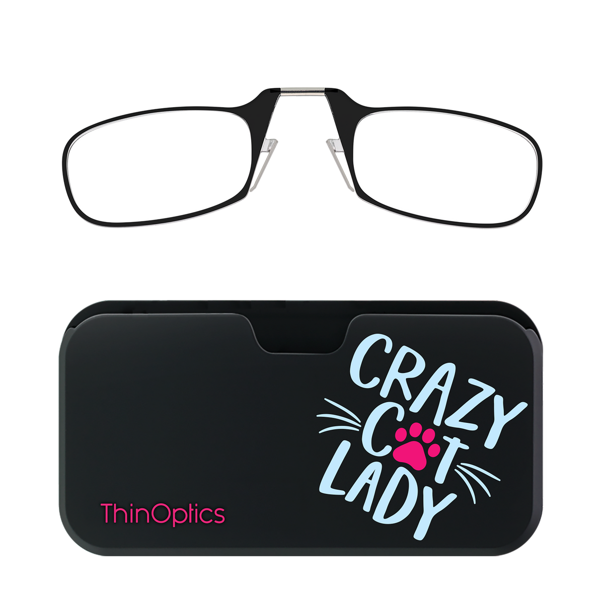 ThinOptics Readers + Crazy Cat Lady Magnetic Pod 3