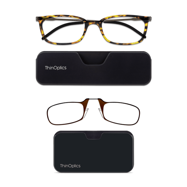 The Always With You Multi-Pack features revolutionary Shuffle Technology™, which allows you to easily and magnetically switch between full frame and pince nez Vision Solutions on your chosen device – perfect for both longer and shorter reads. Make your way through menus, recipes and text messages or enjoy books, articles and reports with two convenient and stylish pairs of functional reading glasses.