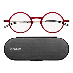 Manhattan Full Frame Reading Glasses + Milano Case - ThinOptics