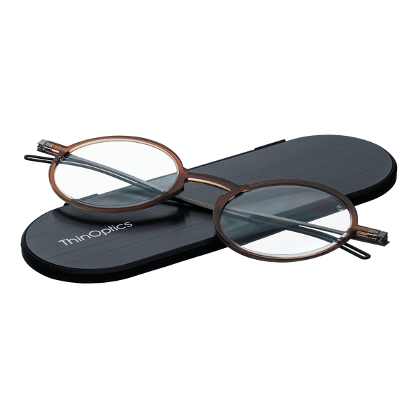 Manhattan Full Frame Reading Glasses + Milano Case - ThinOptics