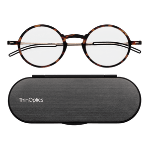 Manhattan Full Frame Reading Glasses + Milano Case - ThinOptics