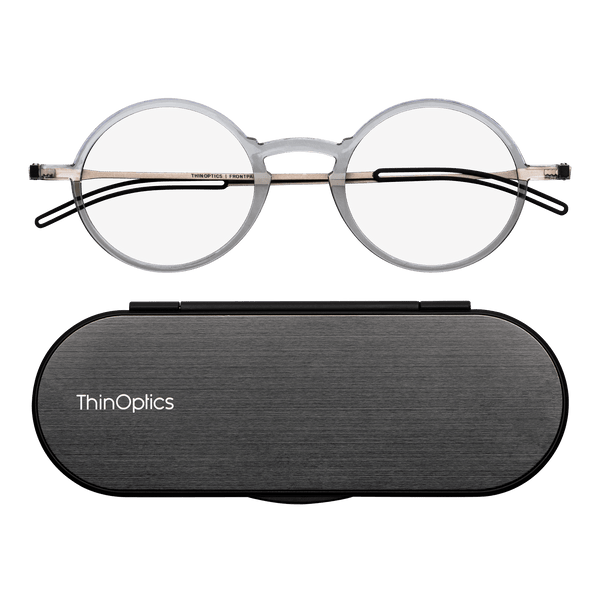 Manhattan Full Frame Reading Glasses + Milano Case - ThinOptics