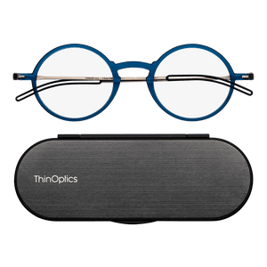 Manhattan Full Frame Reading Glasses + Milano Case - ThinOptics