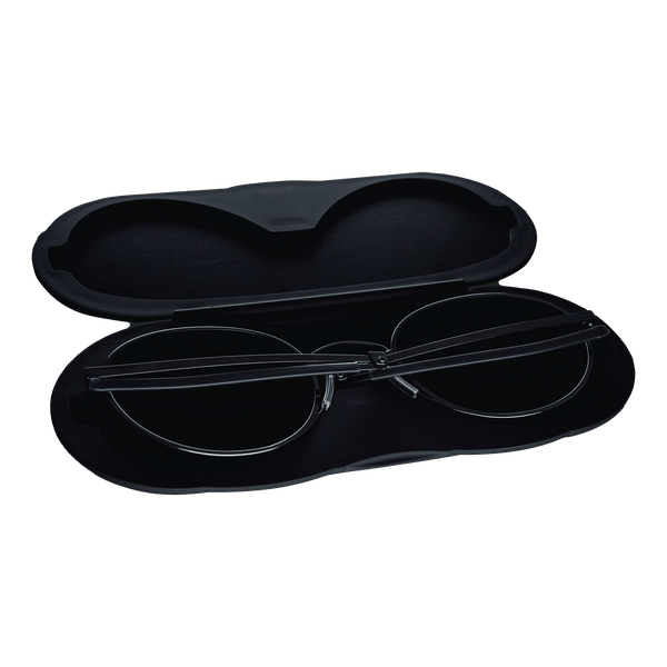 The Palo Alto Sunglasses have that classic round look while blending modern materials with cutting edge technologies. Bask in the sun while enjoying maximum protection from harmful UV rays. Includes brushed aluminum, felt-lined, 6mm thin case with magnetic closure