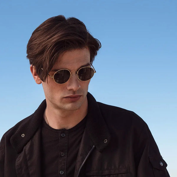 The Palo Alto Sunglasses have that classic round look while blending modern materials with cutting edge technologies. Bask in the sun while enjoying maximum protection from harmful UV rays. Includes brushed aluminum, felt-lined, 6mm thin case with magnetic closure