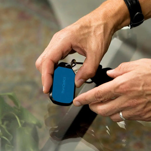 Readers + Mykonos Blue Keychain Case - ThinOptics