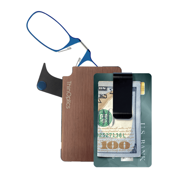 Readers + Rose Gold Flashcard Wallet - ThinOptics