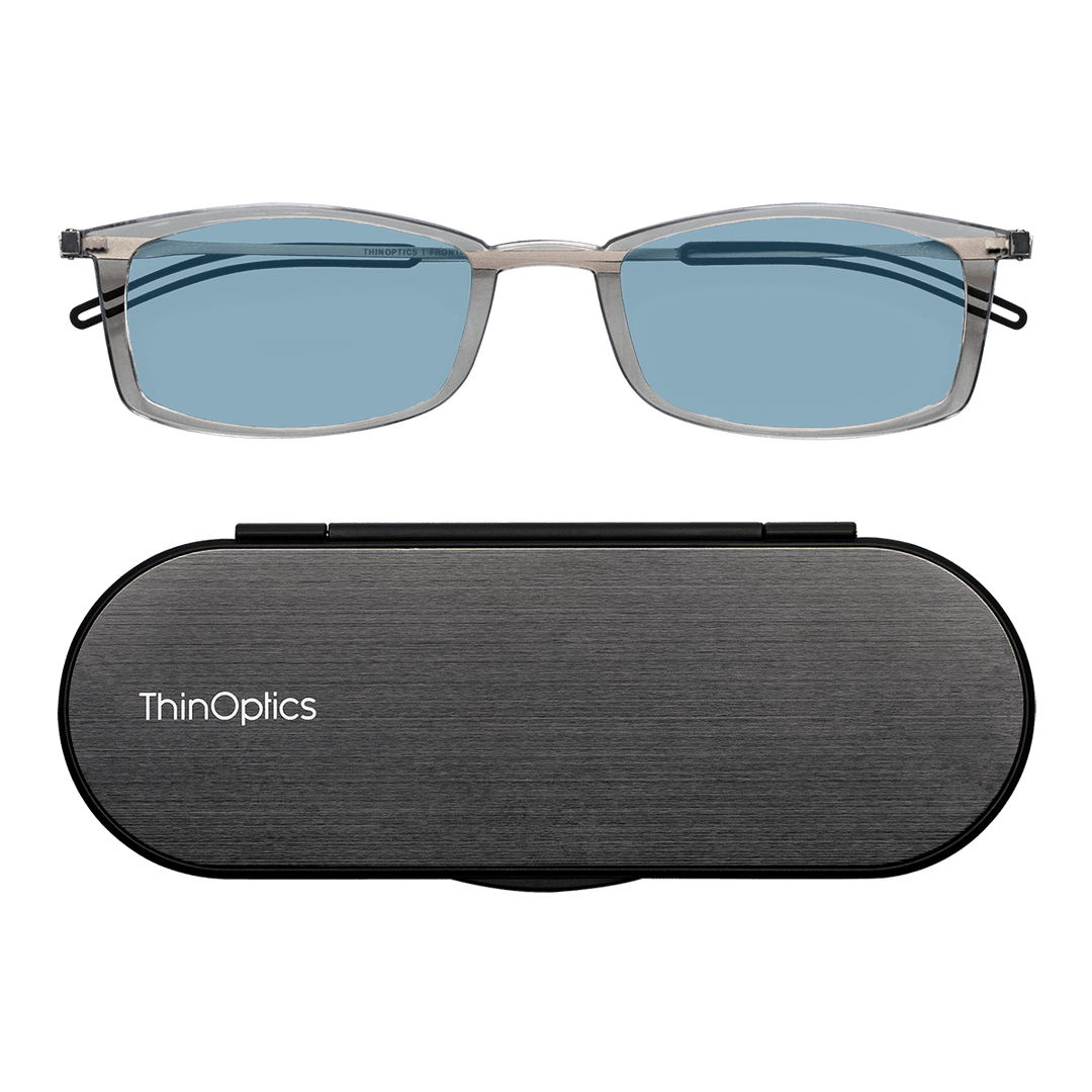 Brooklyn Full Frame Reading Glasses Only in a lightweight stylish black frame