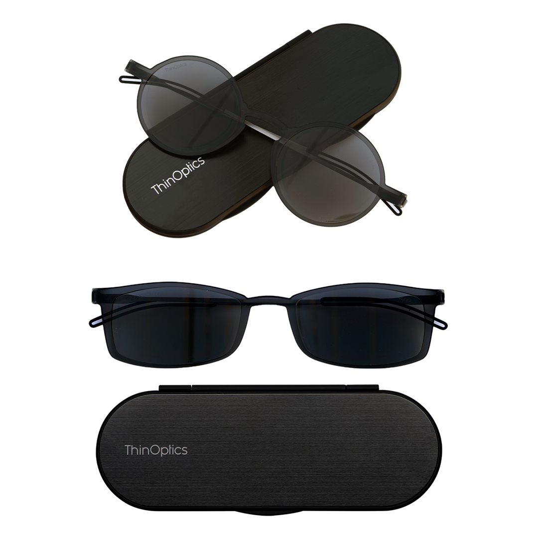 The Metro Reading Shades Combo portable reading sunglasses for everyday outdoor use