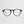 ThinOptics Los Altos black round prescription glasses with silver temples, front view standing upright on white background