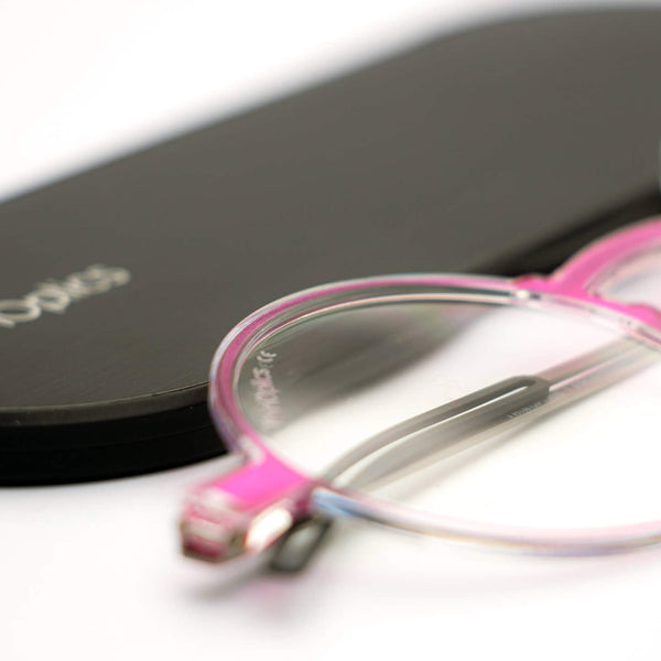 Pink Manhattan Full Frame Reading Glasses + Milano Case
