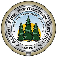 Alpine Fire Protection District logo, established 1957