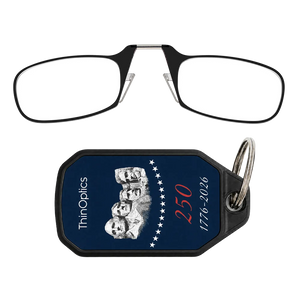black readers with navy Rushmore Commemorative Keychain Case