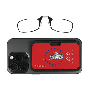black readers with red Lady Liberty Commemorative Magsafe Pod