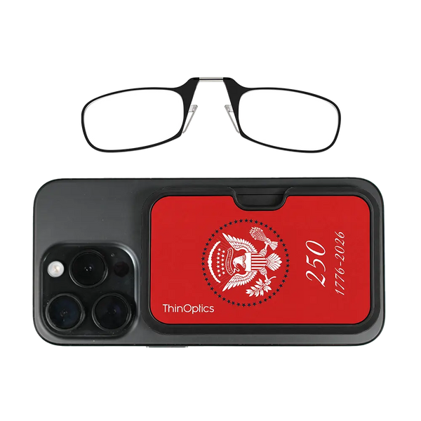 black readers with red Presidential Commemorative Magsafe Pod 