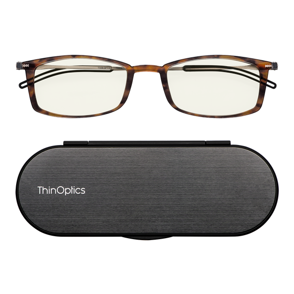 Brooklyn Blue Light Blocker Glasses + Milano Case