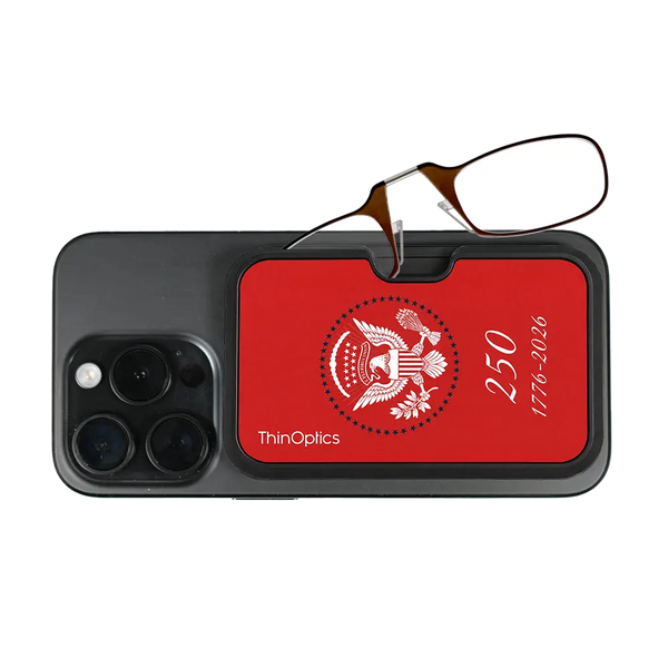 brown readers with red Presidential Commemorative Magsafe Pod 