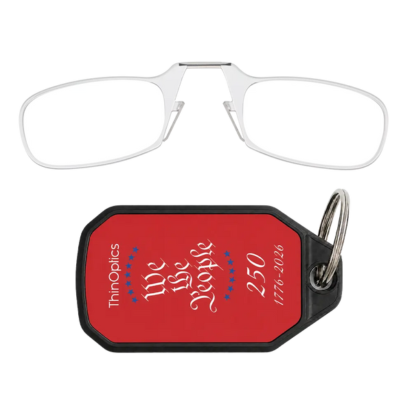 clear readers with red Constitutional Commemorative Magsafe Case