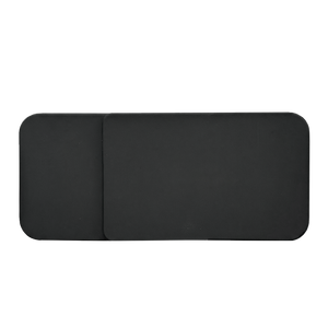 Back view of black ThinOptics case with 'ThinOptics' branding on a white background