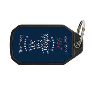 Constitutional commemorative keychain case in navy