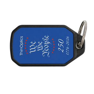 Constitutional commemorative keychain case in royal blue