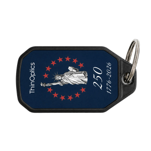 Lady Liberty Commemorative Keychain Case in navy
