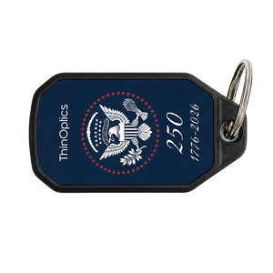 Presidential Seal commemorative keychain case in navy