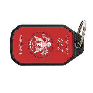 Presidential Seal commemorative keychain case in red