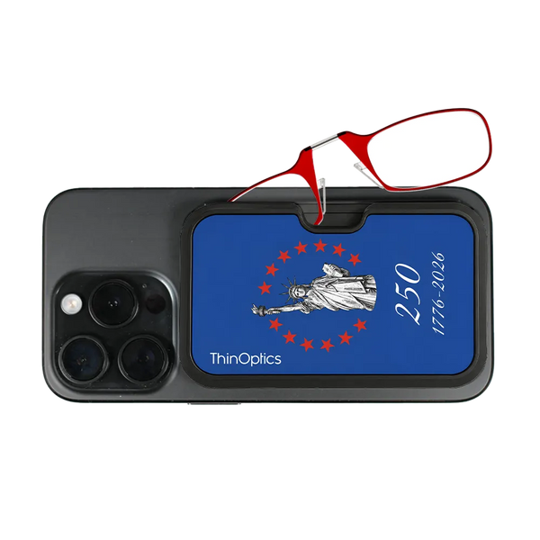 red readers with royal Lady Liberty Commemorative Magsafe Pod