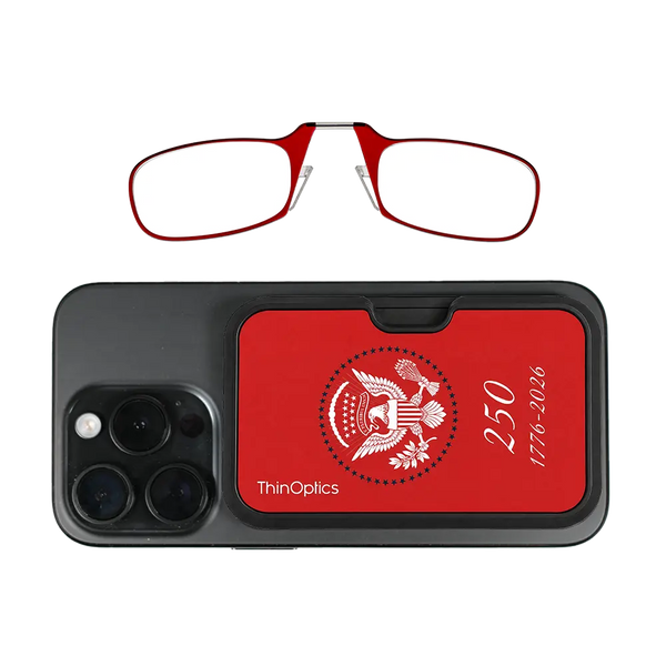 red readers with red Presidential Commemorative Magsafe Pod 