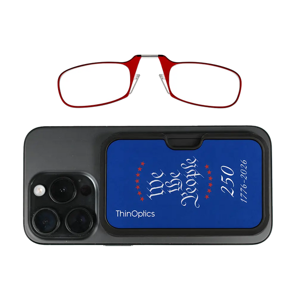 red readers with royal blue Constitutional Commemorative Magsafe Pod