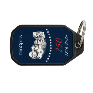 Mt. Rushmore commemorative keychain case in navy