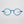 ThinOptics Manhattan Rx Glossy dark blue round prescription glasses, front view on white background