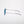 ThinOptics Manhattan Rx Glossy dark blue round prescription glasses, left side view showing thin metal temples