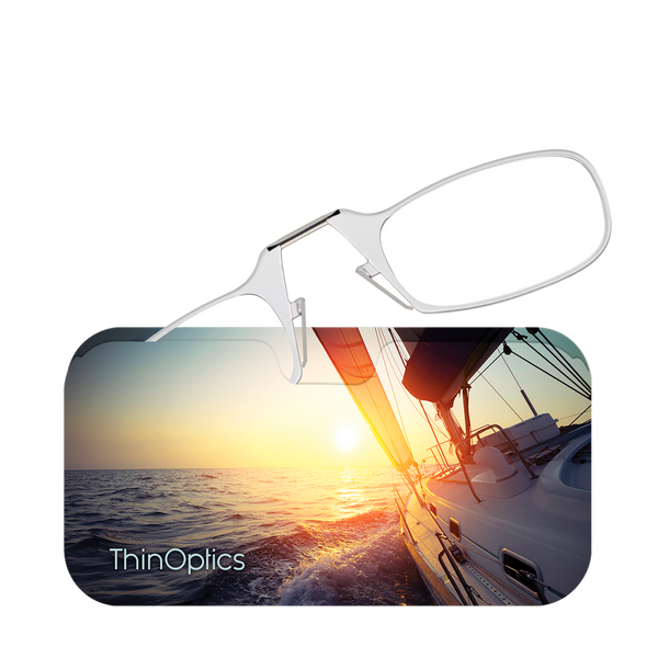 Clear Readers peeking out of a Wind in Your Sail Universal Pod