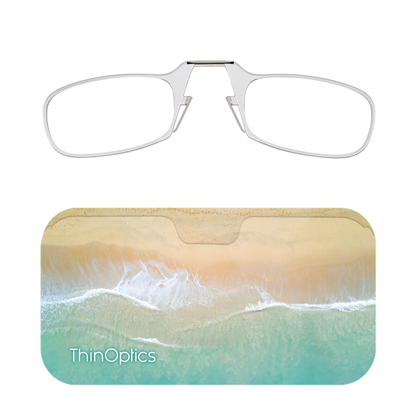 Clear Readers + Surf & Sand Universal Pod case with Readers above case