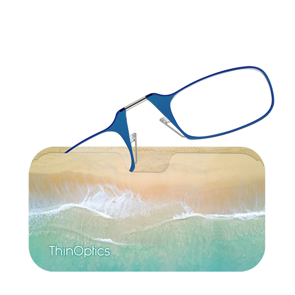 Blue Readers peeking out of a Surf & Sand Universal Pod