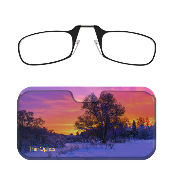 ThinOptics Connect Reading Glasses with Black Full Frame Pod | eBay
