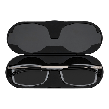 ThinOptics Brooklyn Blue Light Blocker Glasses Milano Case Readers Reading Glasses