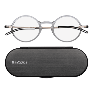 Manhattan Full Frame Reading Glasses + Milano Case - ThinOptics