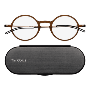 Manhattan Full Frame Reading Glasses + Milano Case - ThinOptics