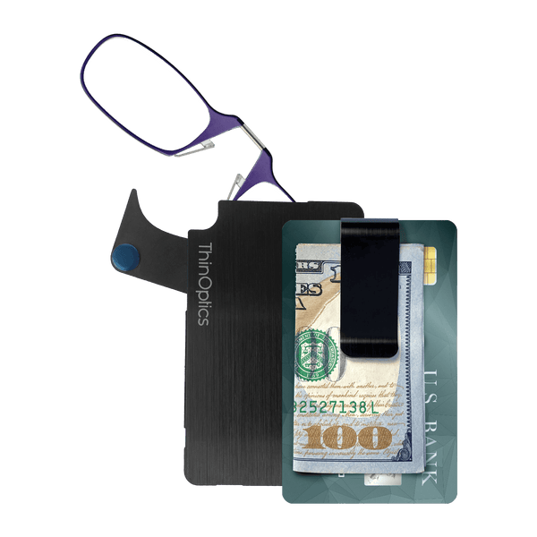 Readers + Black Flashcard Wallet - ThinOptics